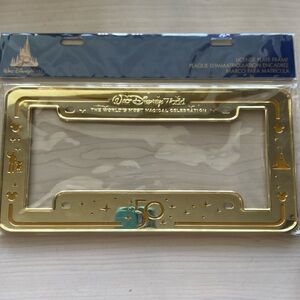 Disney 50th year anniversary license plate frame